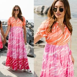 Briton Court Sadie Zebra Maxi Dress